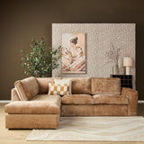 MySofa Teddy Hoekbank Kaneel Divaan Links + 2,5-zits