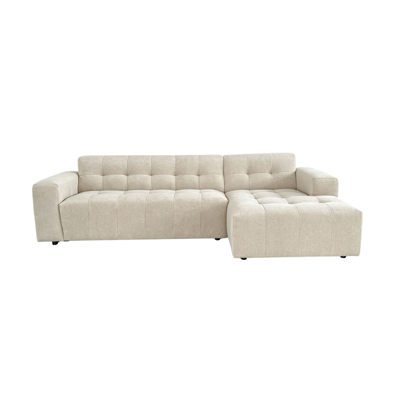 MySofa Ruby Hoekbank Beige 2,5-zits AL + Lounge R