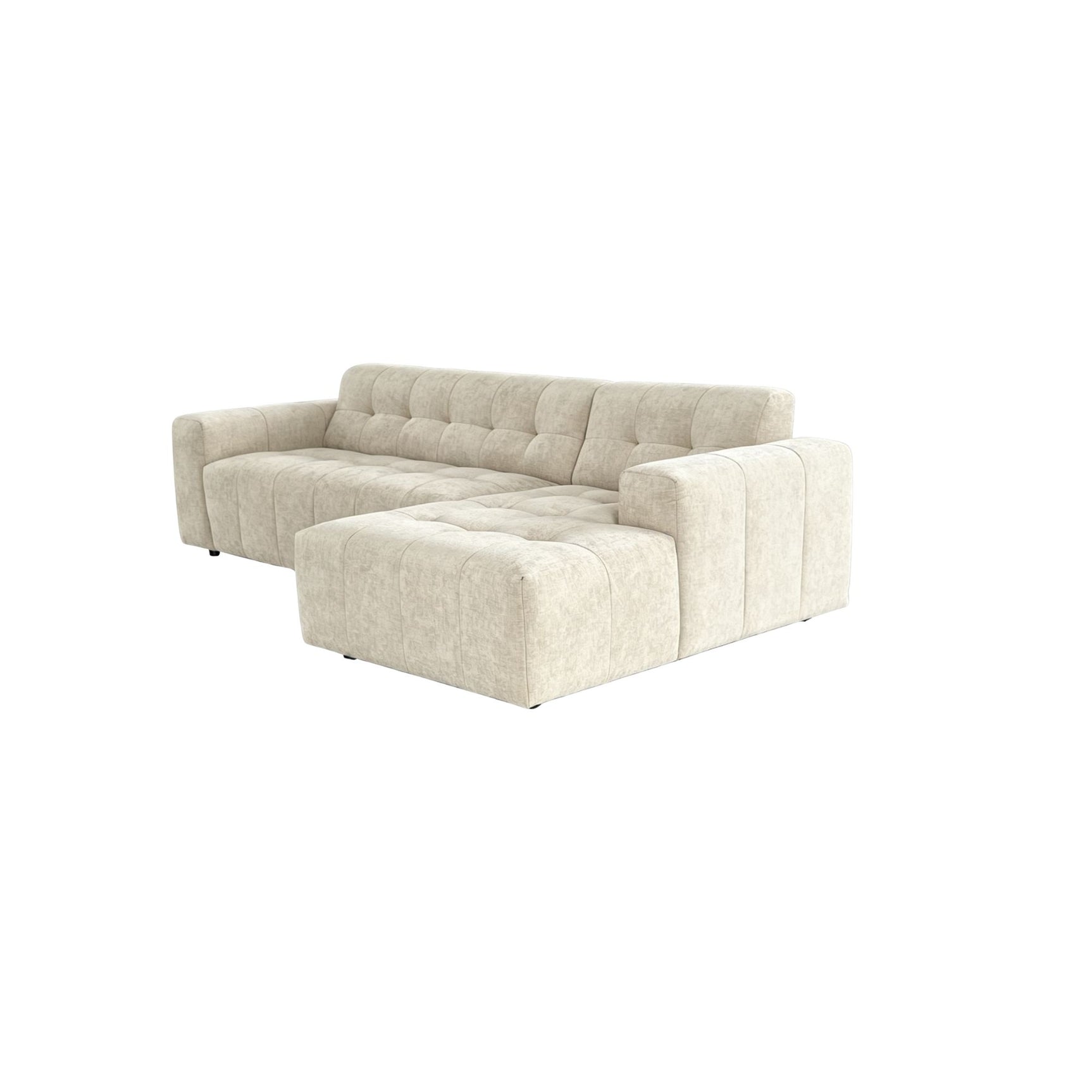 MySofa Ruby Hoekbank Beige 2,5-zits AL + Lounge R