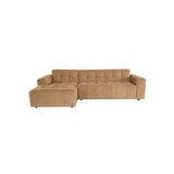 MySofa Ruby hoekbank Camel Lounge L + 2,5-zits arm rechts