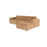 MySofa Ruby Hoekbank Camel 2,5 zits AL + Lounge rechts