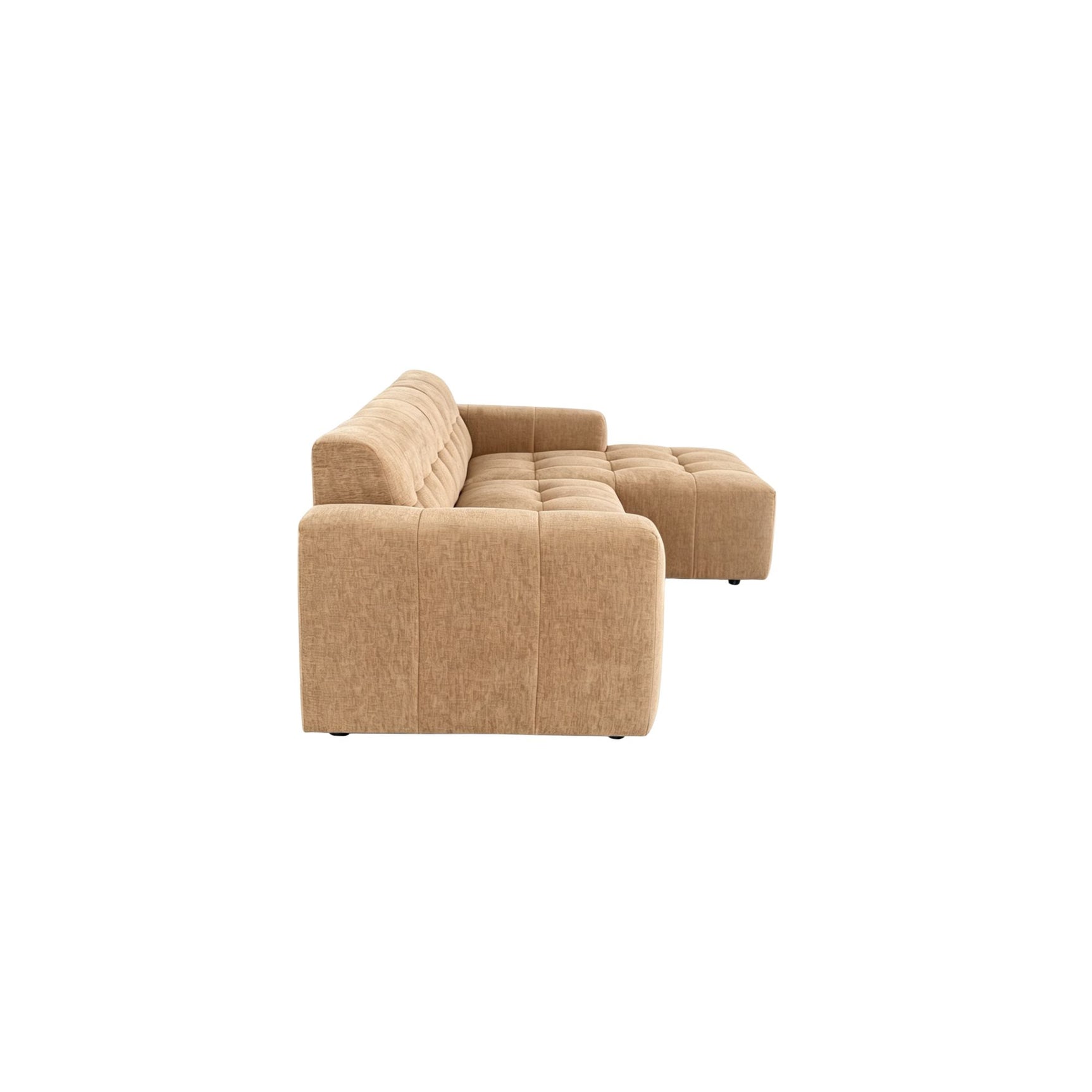 MySofa Ruby Hoekbank Camel 2,5 zits AL + Lounge rechts
