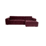 MySofa Ruby Hoekbank Paars 2,5-zits AL + Lounge rechts