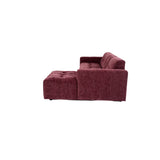 MySofa Ruby Hoekbank Paars 2,5-zits AL + Lounge rechts
