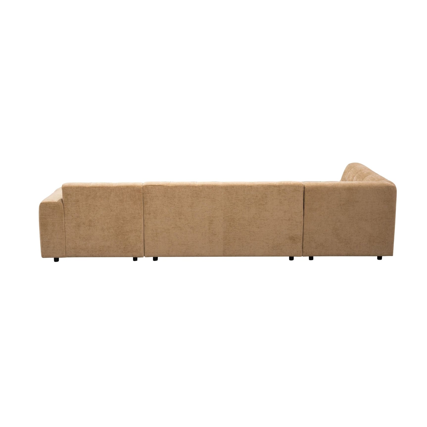 MySofa Ruby U-bank camel ottomane links + 2,5-zits + lounge rechts