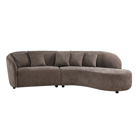 MySofa Novi hoekbank grijs 3-zits + lounge rechts