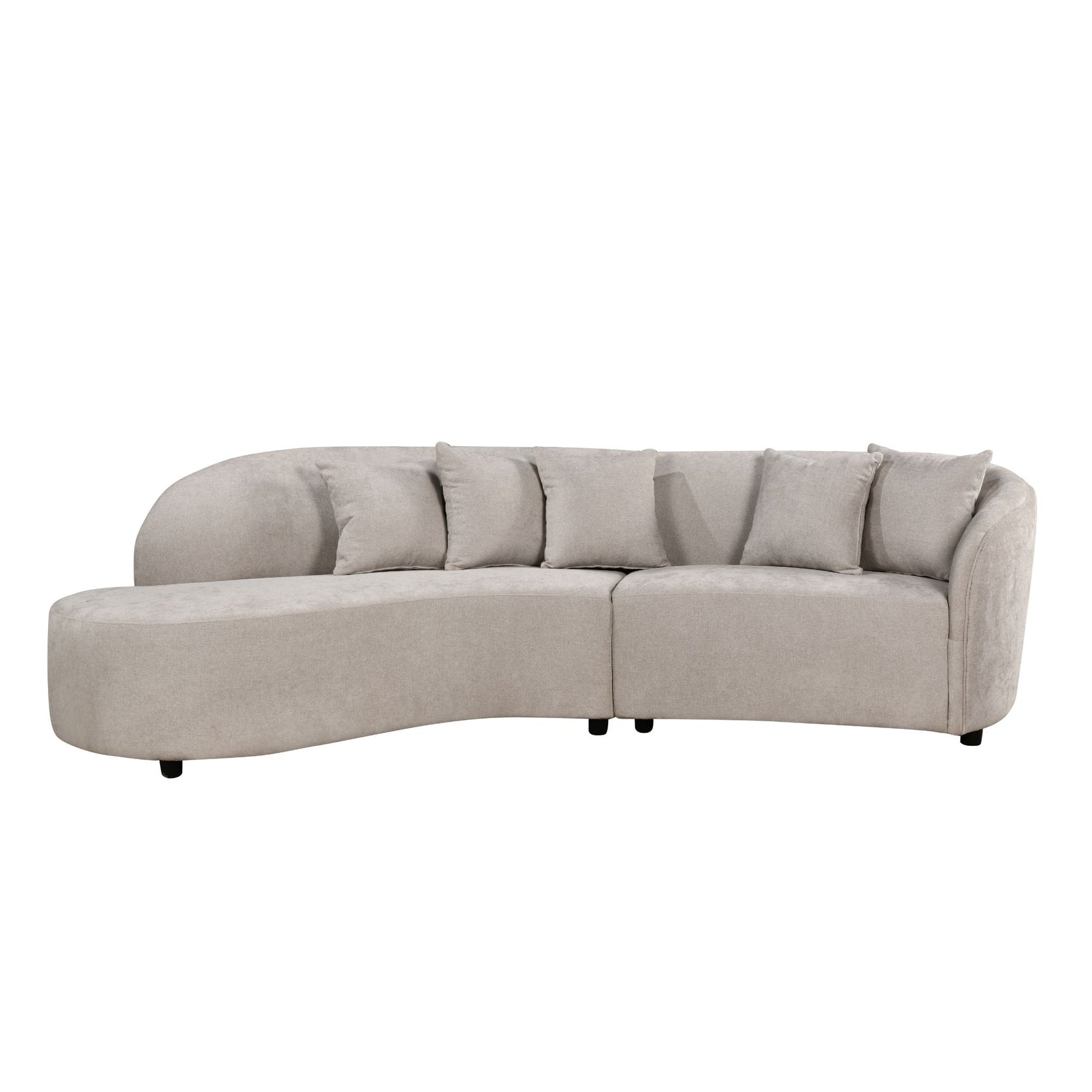 MySofa Novi hoekbank lichtgrijs lounge L + 3-zits