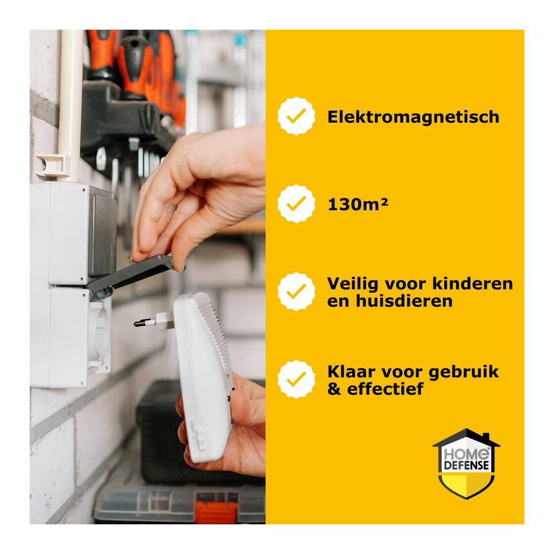 Muizen & Ratten verjager 130m2 - HOME DEFENSE®
