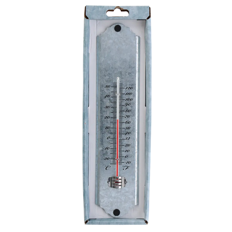 Esschert design - Oud zink thermometer S