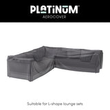 Platinum AeroCover - Loungesethoes hoekset rechts 330x255x100xH70