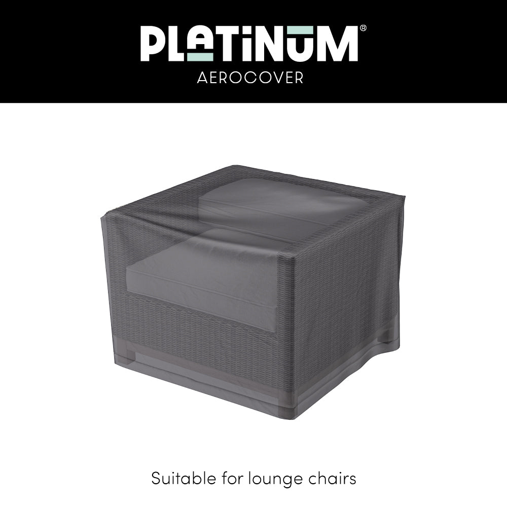 Loungestoelhoes donkergrijs, kubusmodel over loungechair