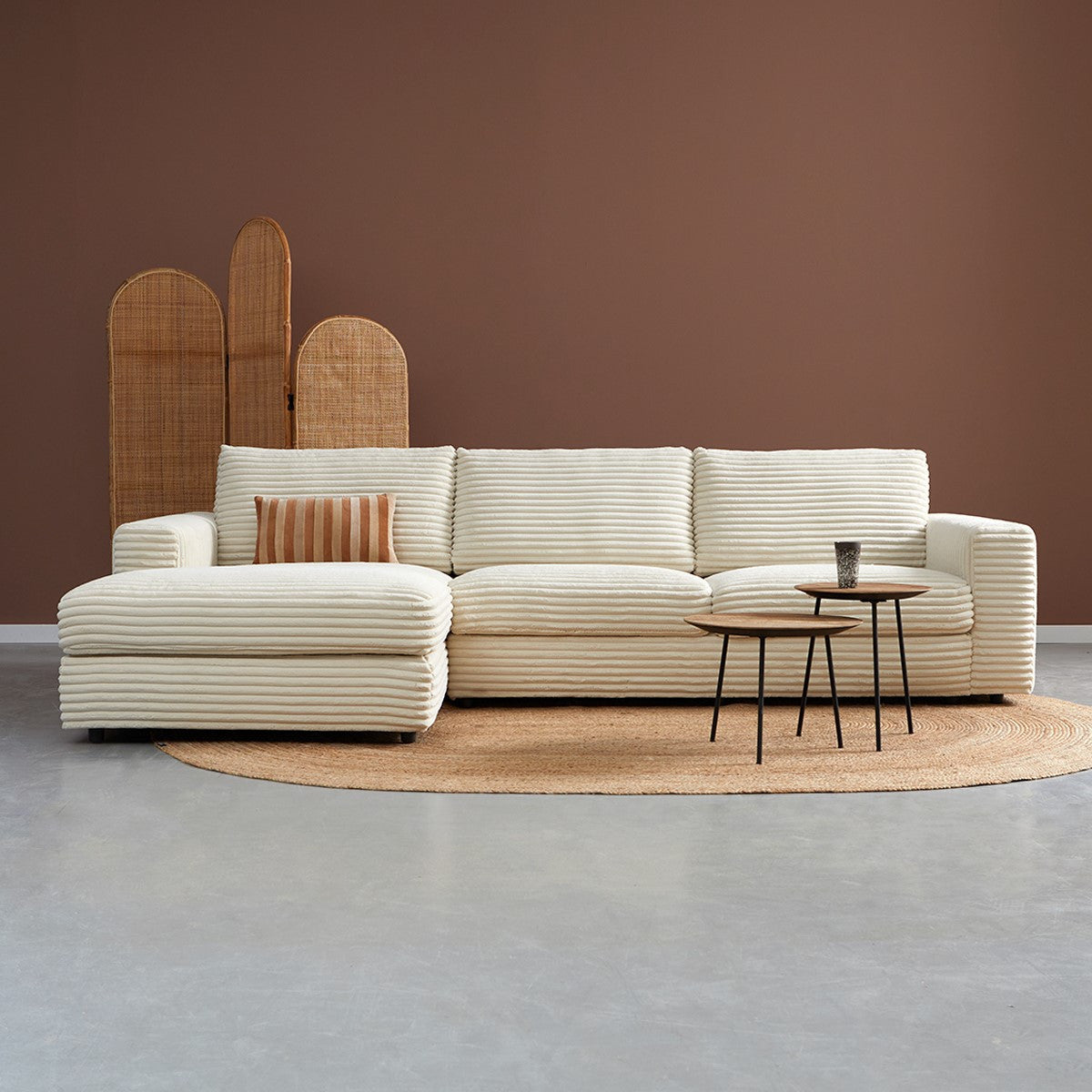 UNO met chaise longue links - Ambience 2 Cream