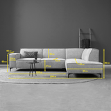 RIVER met ottoman rechts - Majestic 603