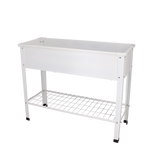 Esschert design - Verhoogde kweekbak metaal wit. L