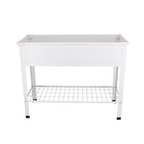 Esschert design - Verhoogde kweekbak metaal wit. L