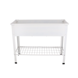 Esschert design - Verhoogde kweekbak metaal wit. L