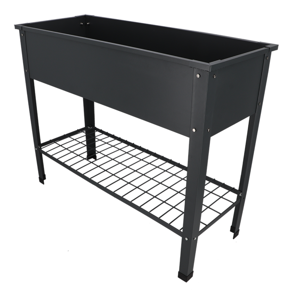 Esschert design - Verhoogde kweekbak metaal antrac. L