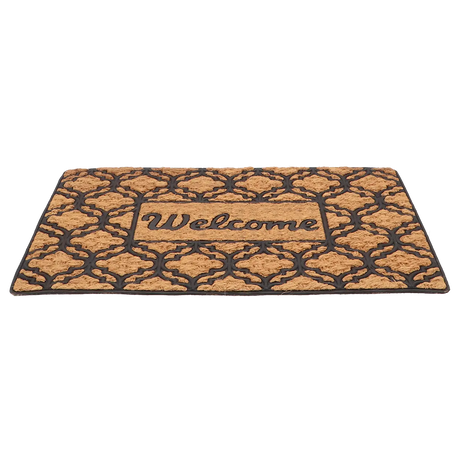 Welcome rubberen kokosdeurmat L - Esschert design