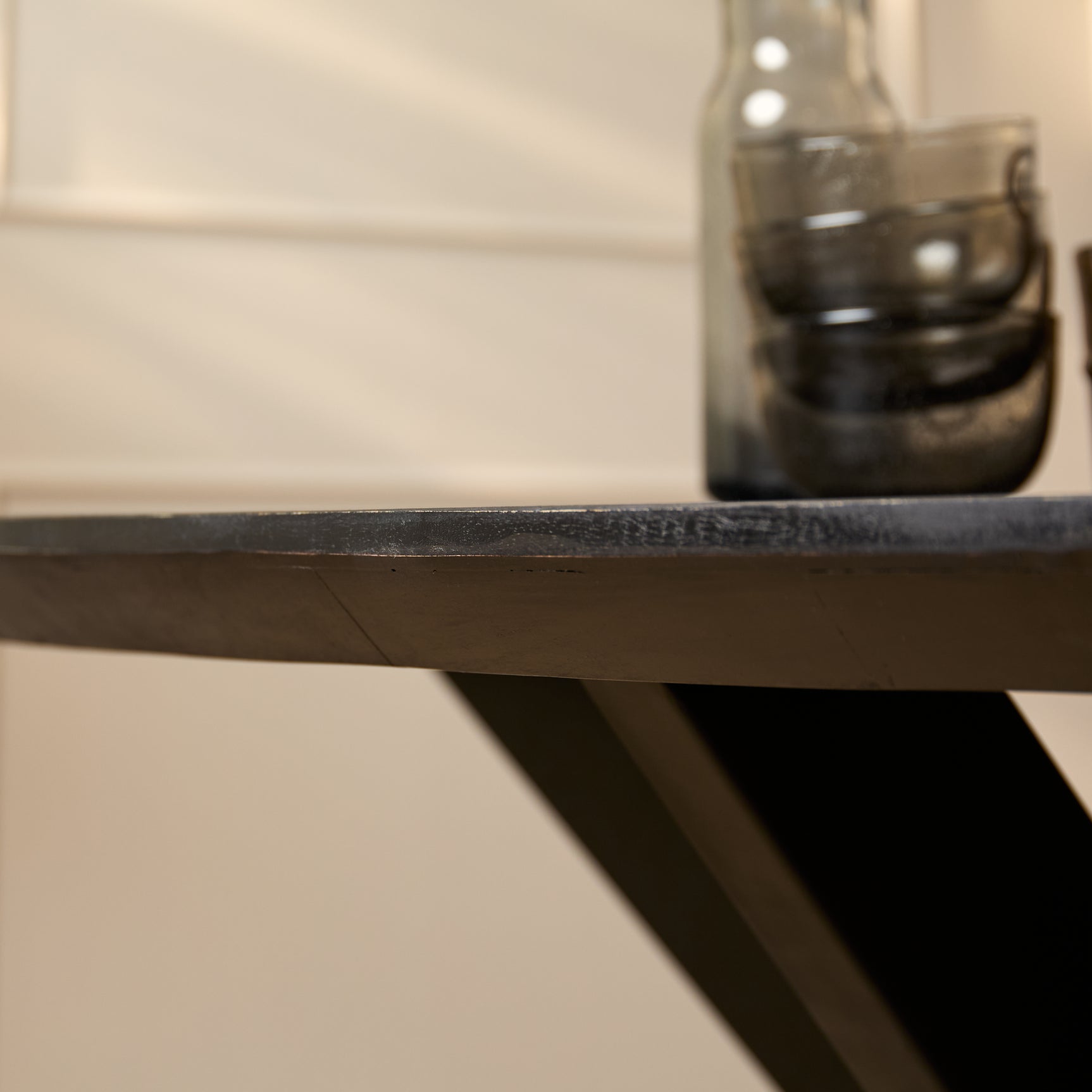 Eettafel Brandy Zwart | 180 cm | Ovaal