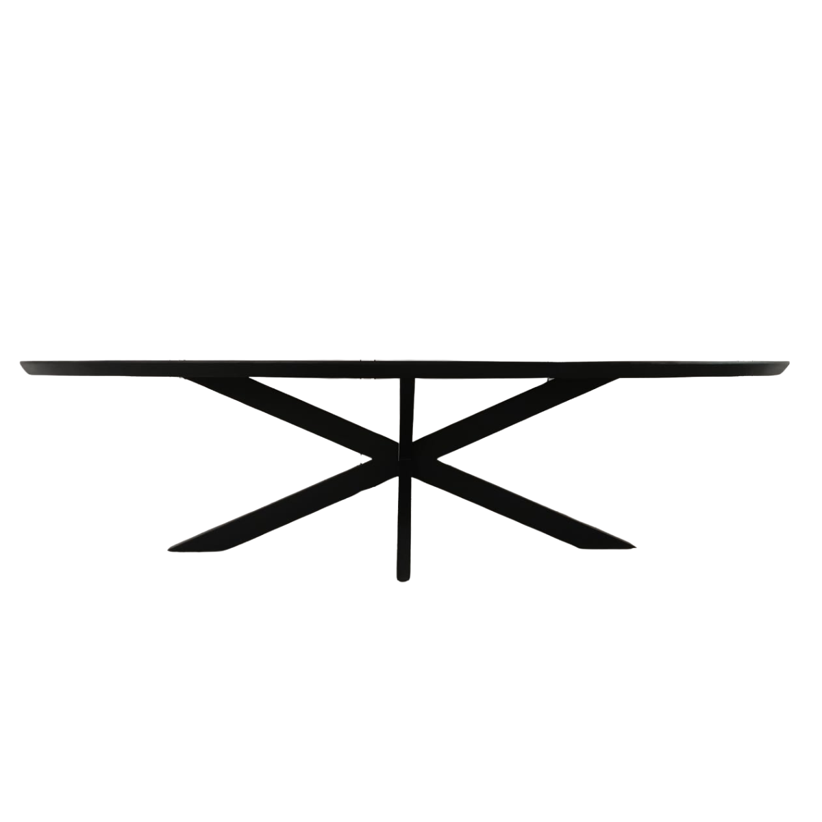 Eettafel Brandy Zwart | 180 cm | Ovaal