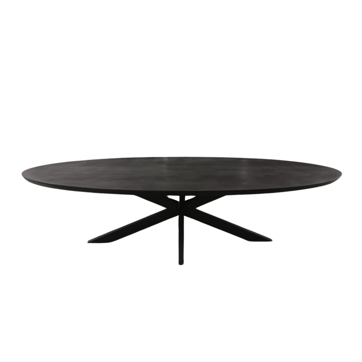 Eettafel Brandy Zwart | 180 cm | Ovaal
