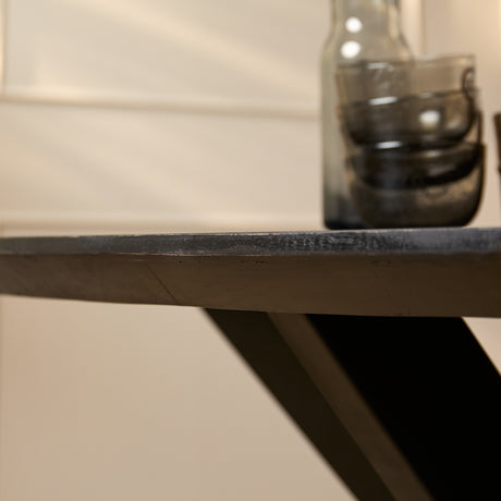 Eettafel Brandy Zwart | 210 cm | Ovaal