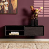 Zwevend tv-meubel Ambiance Zwart | 120 cm