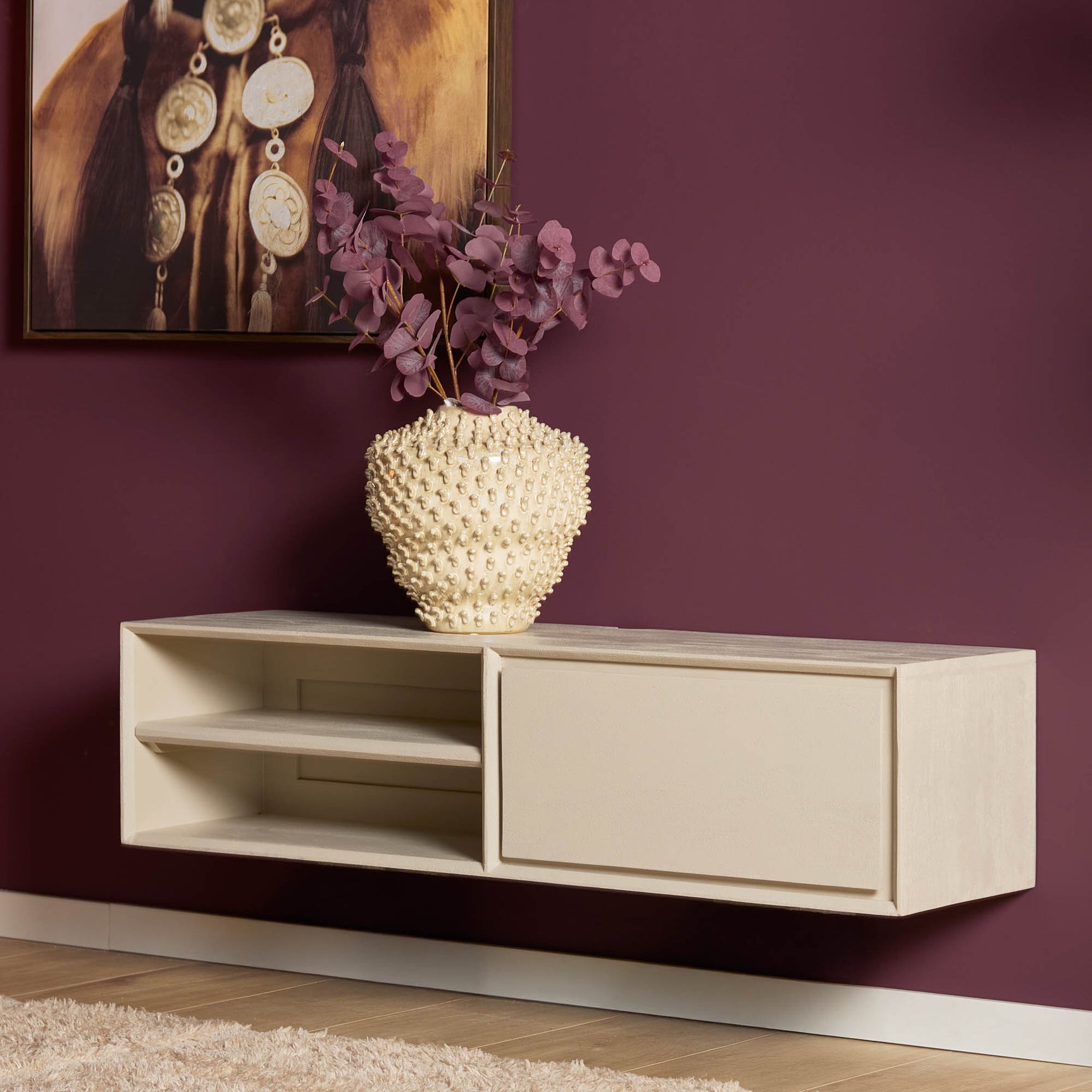 Zwevend tv-meubel Ambiance Zand | 120 cm