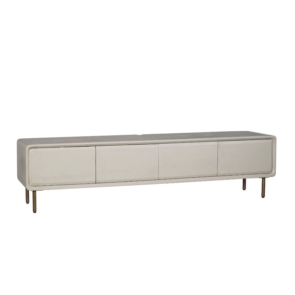 Zwevend tv meubel Allure Zand Mangohout 240 cm