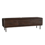Zwevend tv-meubel Allure bruin mangohout 160 cm