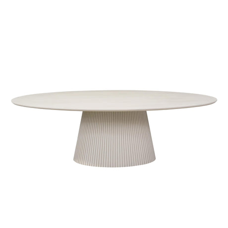 Ovale eettafel Solana Zand Mangohout 240 cm