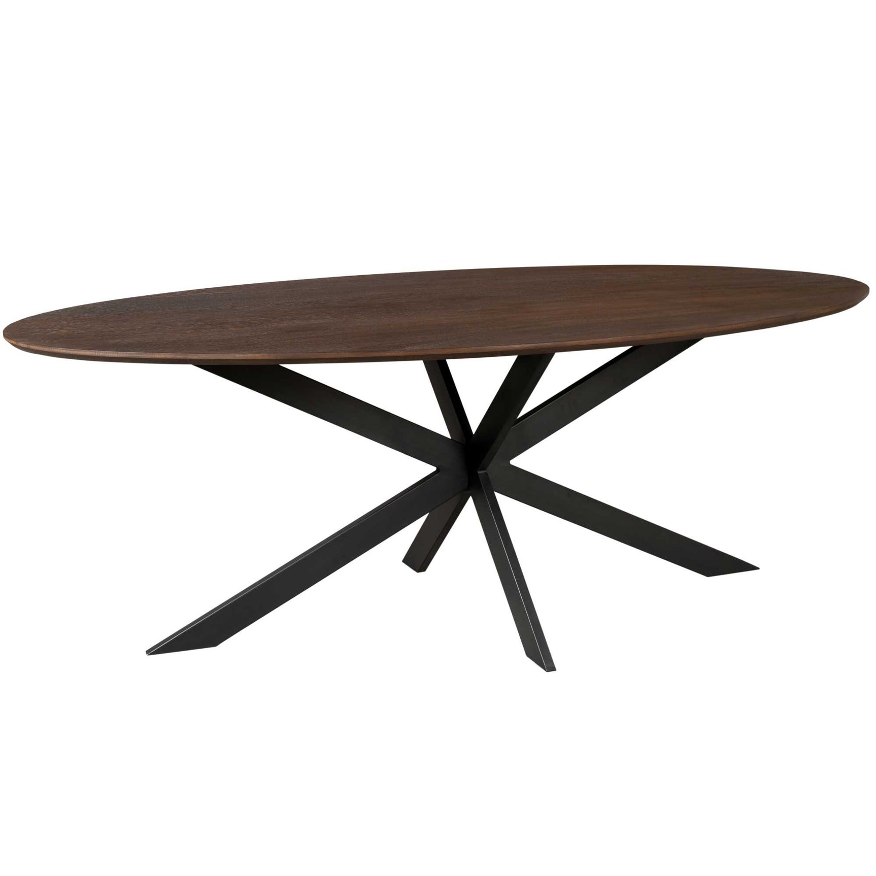 Eiken eettafel Ferris | Ovaal 210 cm | Bruin