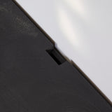 Zwevend tv-meubel Vision zwart, detail van uitholling/handgreepsleuf