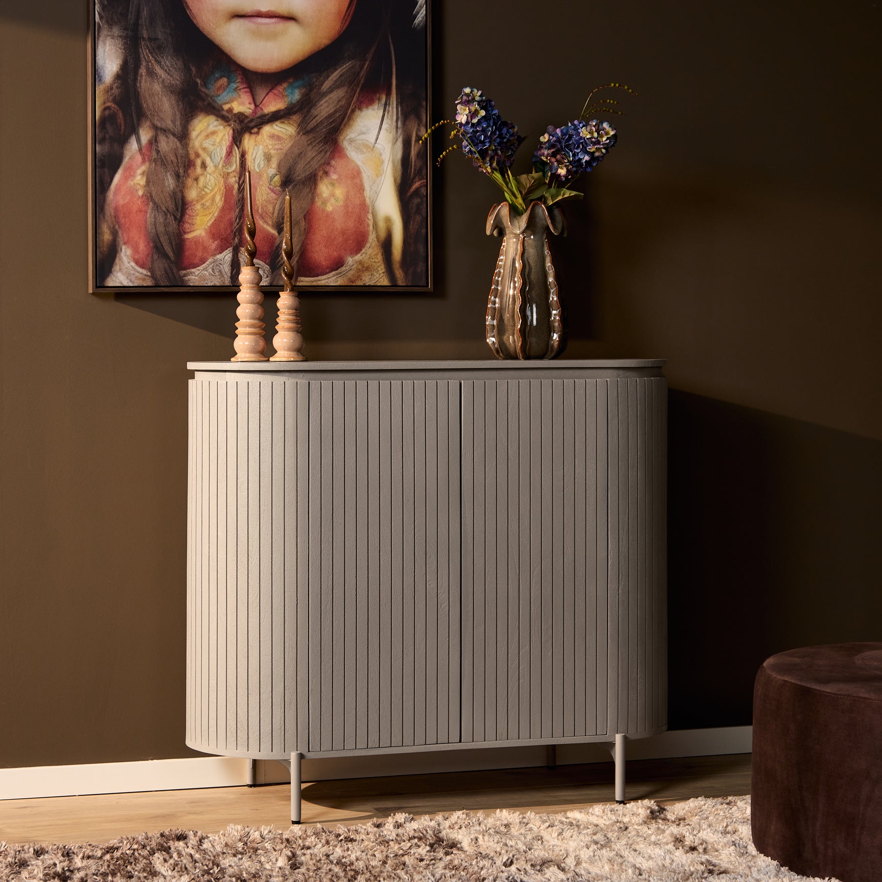 Kast Solana | 115 cm | Taupe