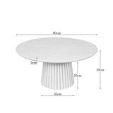 Salontafel Solana Bruin Mangohout 80 cm
