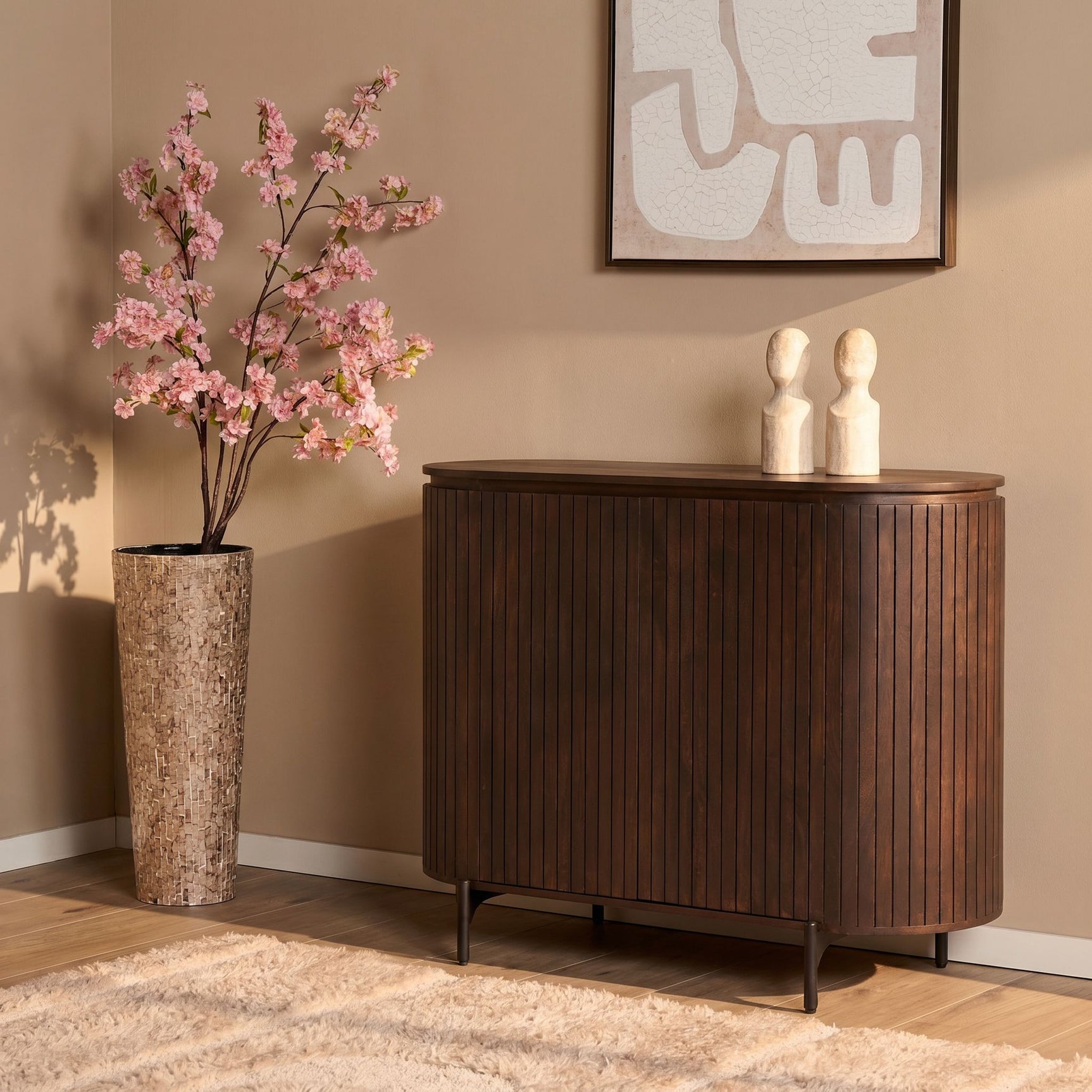 Kast Solana bruin mangohout 115 cm