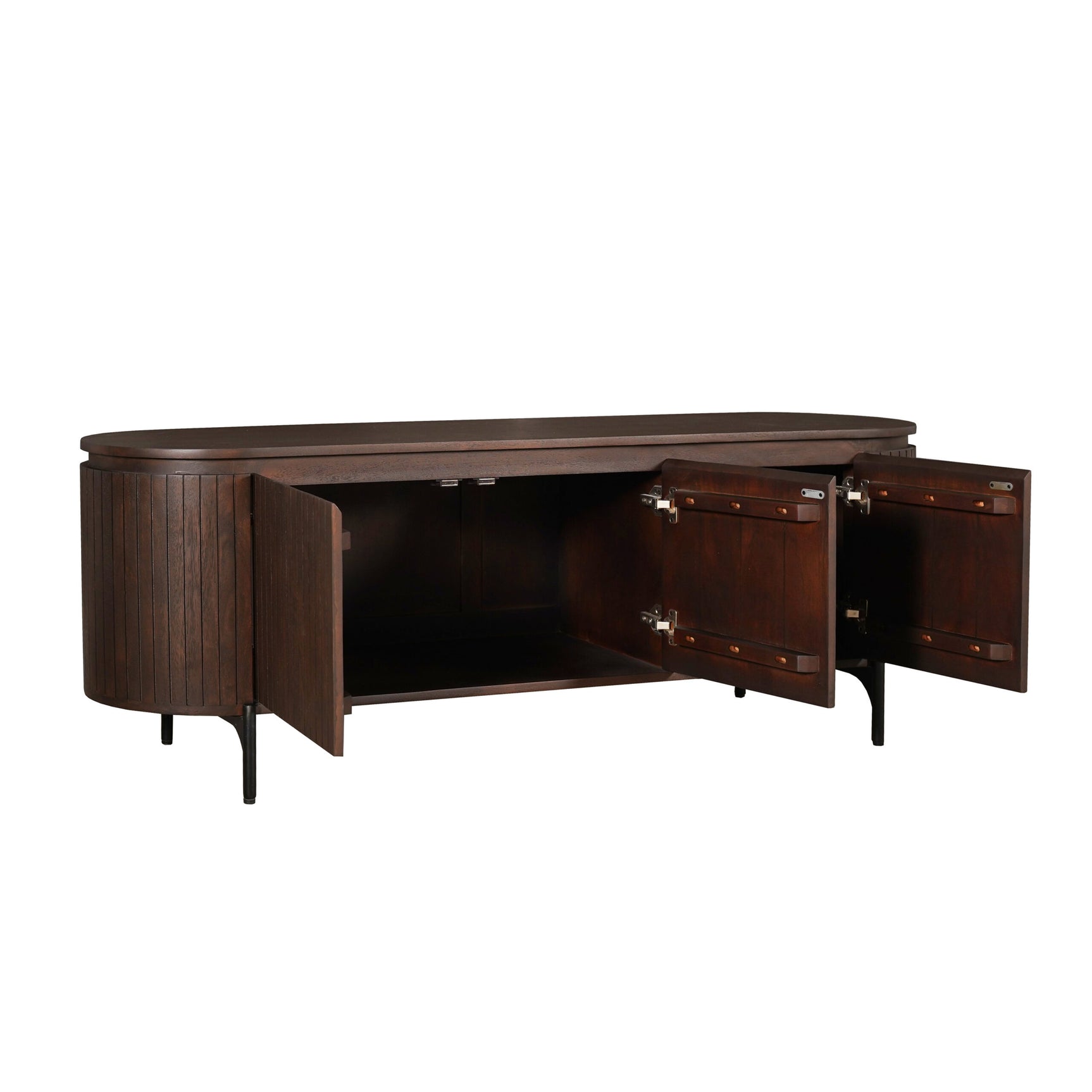 Tv-meubel Solana bruin mangohout 165 cm