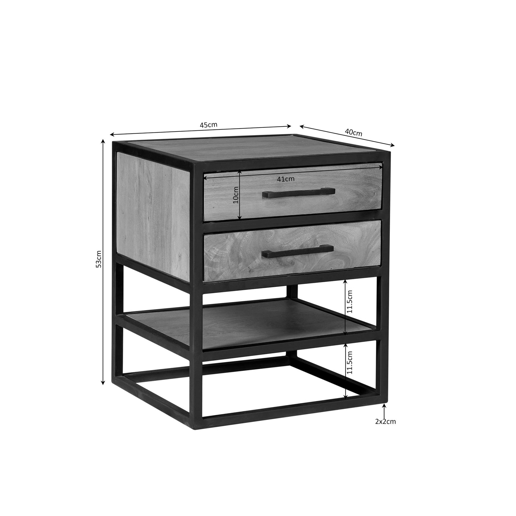 Nachtkastje Dakota | 45 cm