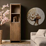 Boekenkast Dallas Naturel Mangohout 55 cm