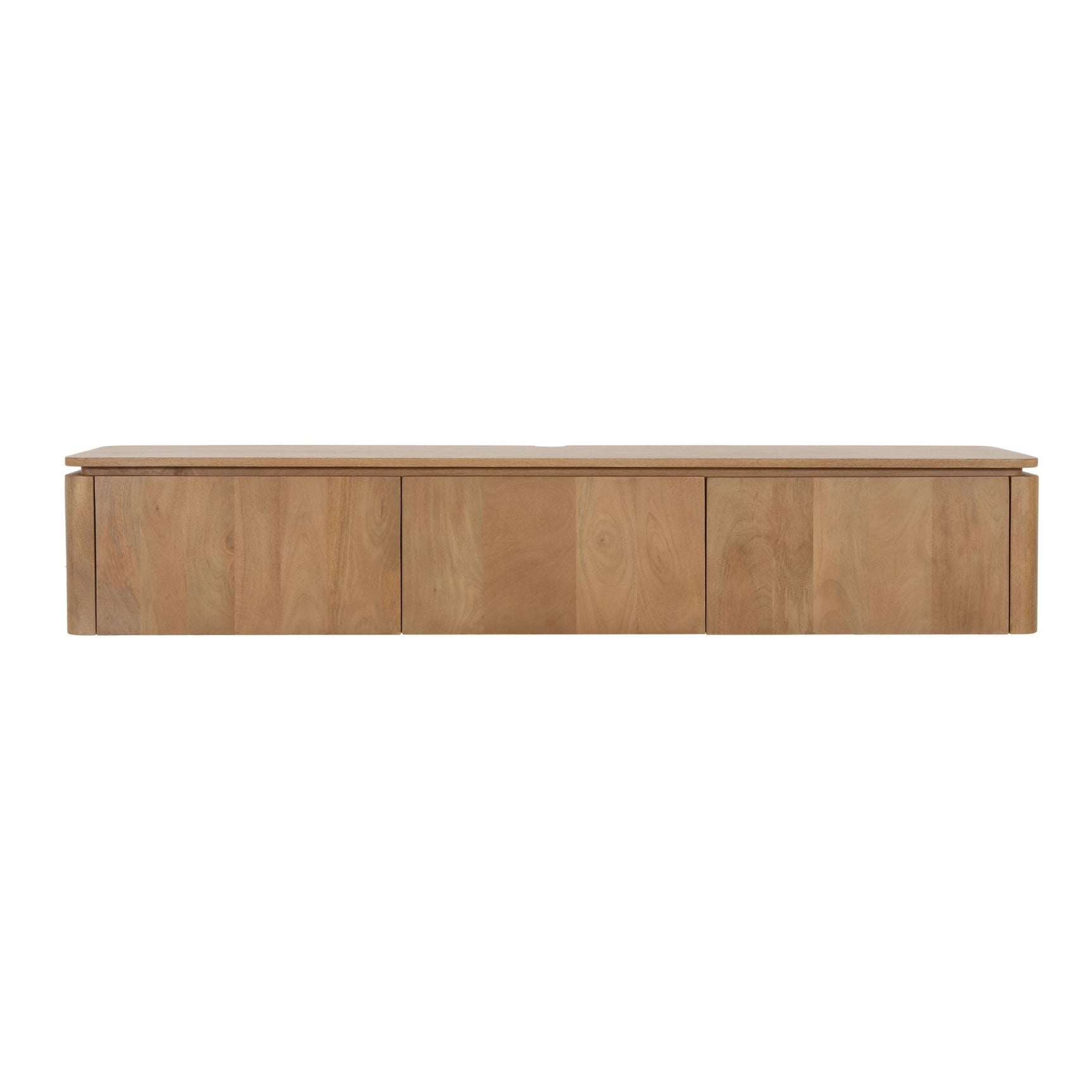 Zwevend tv-meubel Dallas naturel mangohout 165 cm
