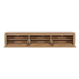 Zwevend tv-meubel Dallas naturel mangohout 165 cm