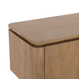 Zwevend tv-meubel Dallas naturel mangohout 165 cm
