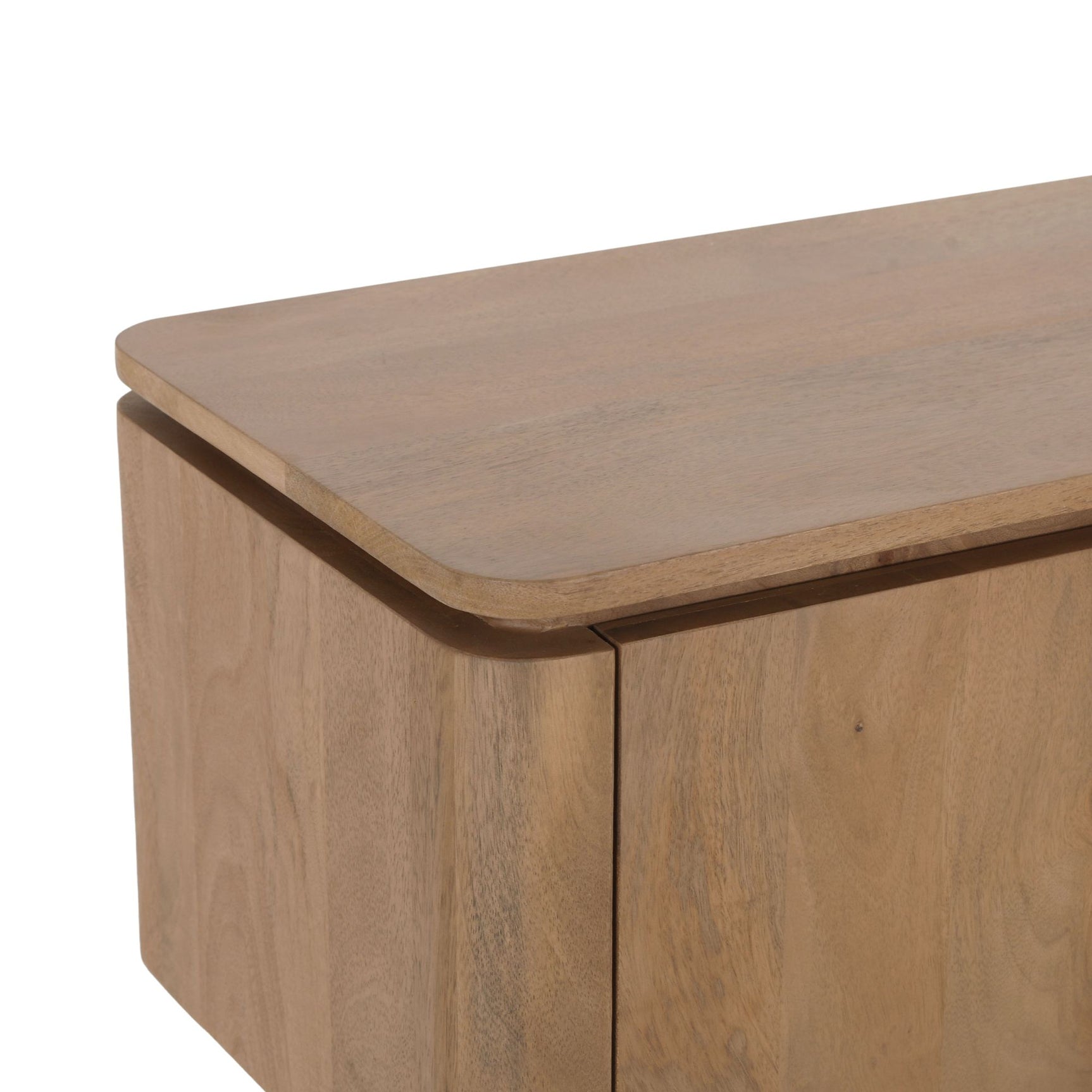 Zwevend tv-meubel Dallas naturel mangohout 165 cm
