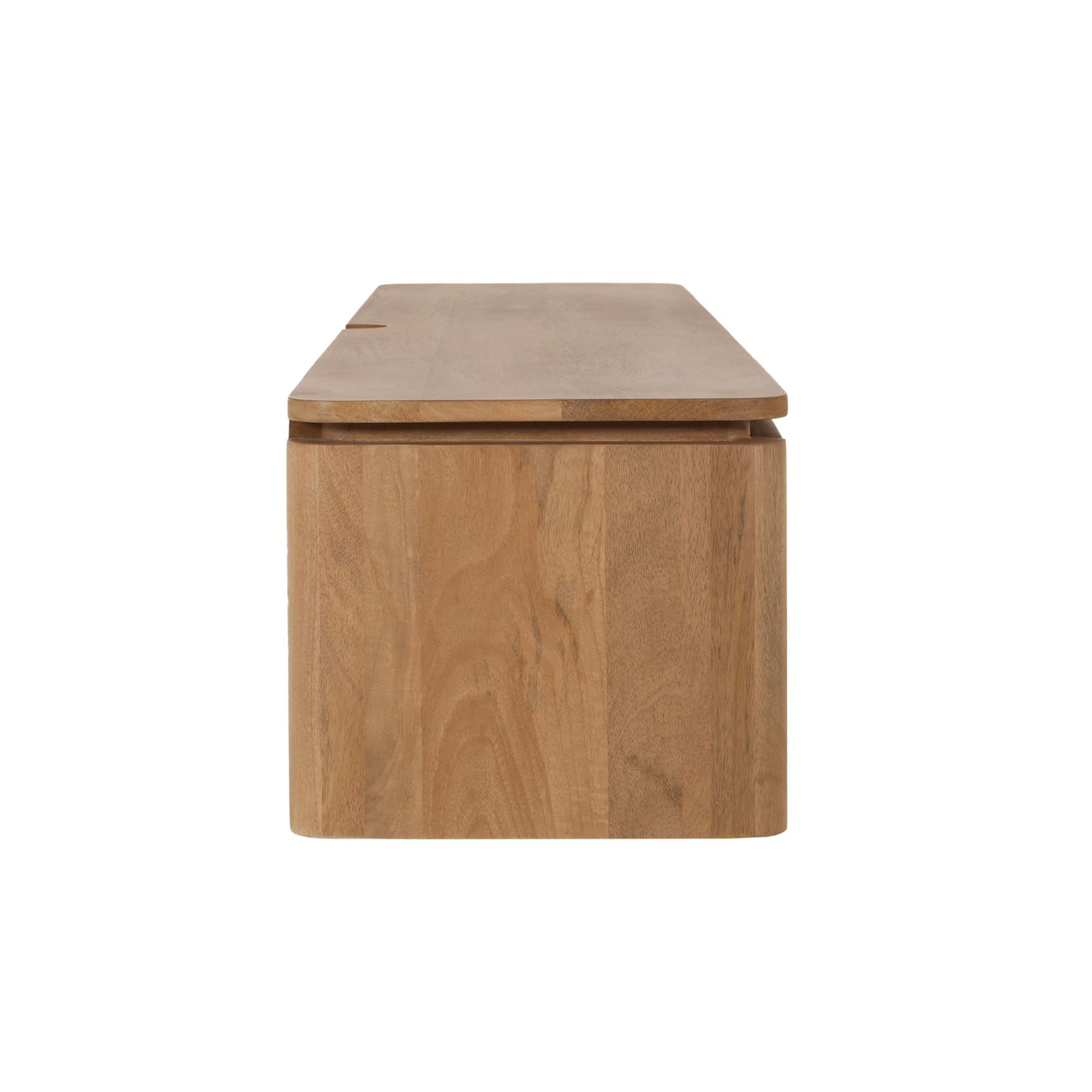 Zwevend tv-meubel Dallas naturel mangohout 165 cm