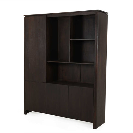 Vakkenkast XL Dallas Bruin Mangohout 160 cm