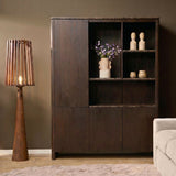 Vakkenkast XL Dallas Bruin Mangohout 160 cm