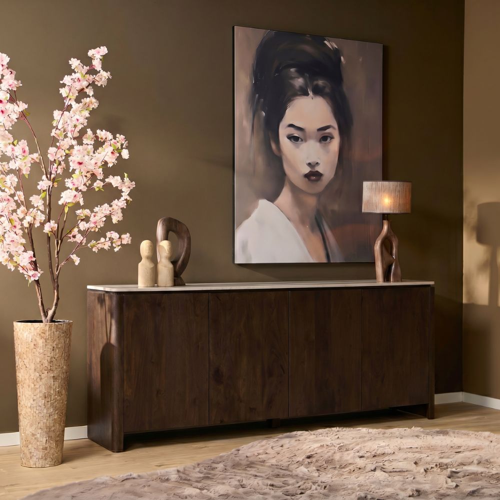 Dressoir Dallas Bruin Mangohout 210 cm