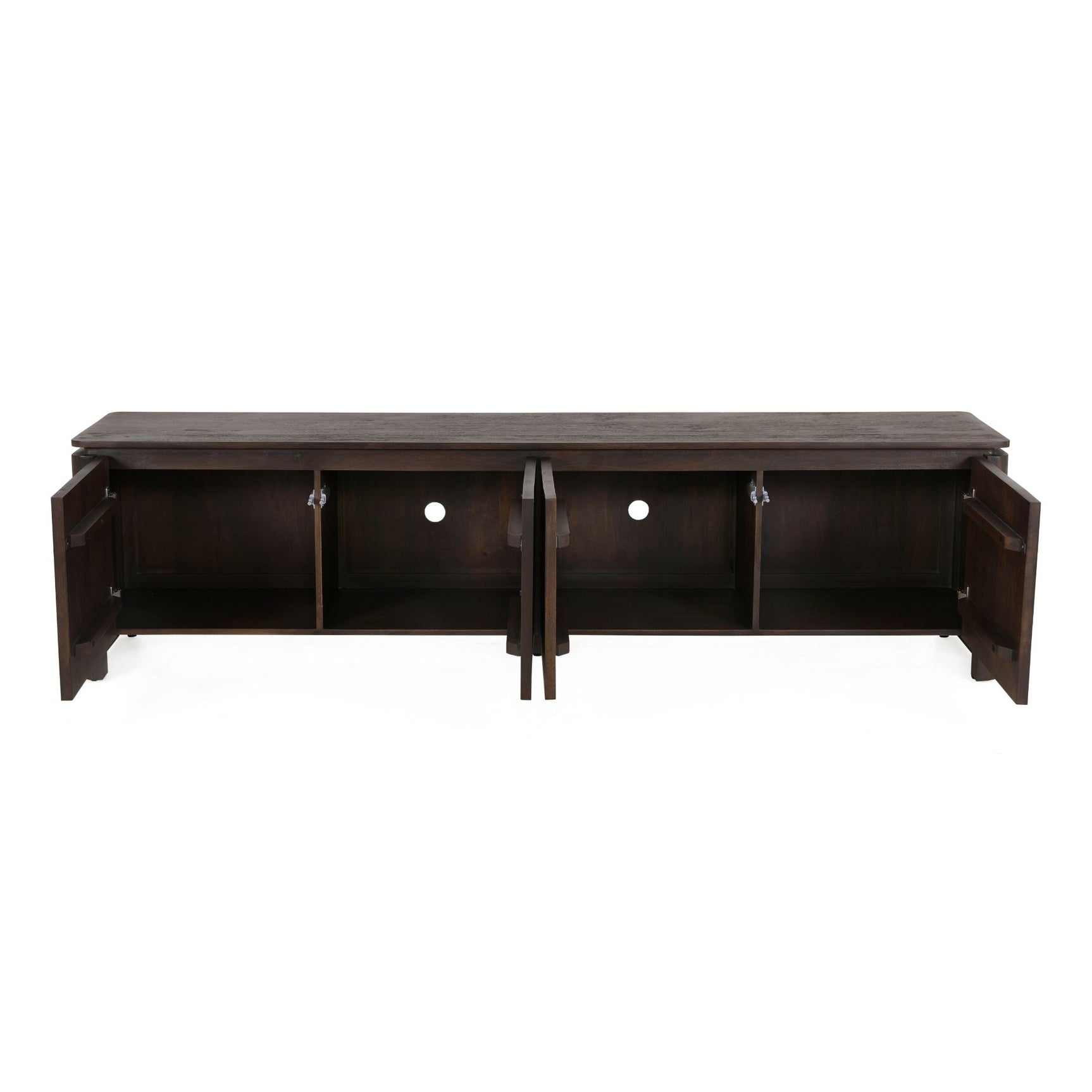 Tv-meubel Dallas bruin mangohout 210 cm