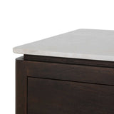Vierkante salontafel Dallas bruin mangohout 80 cm