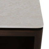 Vierkante salontafel Dallas bruin mangohout 80 cm